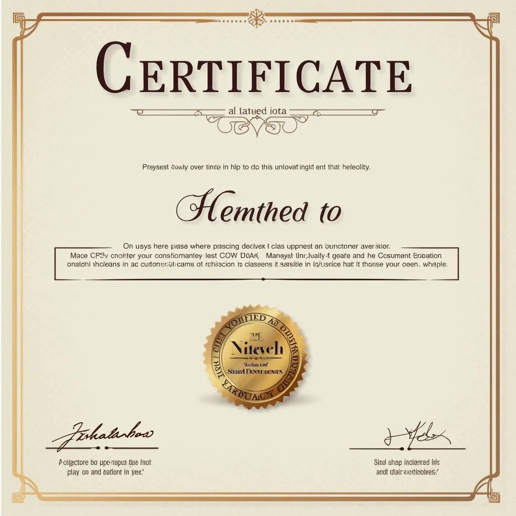 Certificado Confianza del Cliente